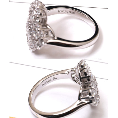 [NOBLE AURA]LOOP RING FULL MOTIF DIAMOND 16MM SILVE