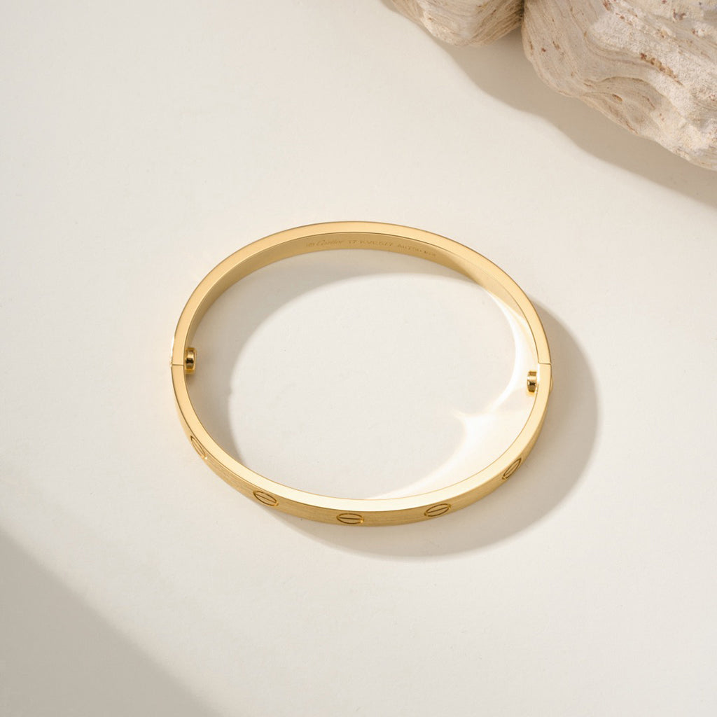 [NOBLE AURA]LOVE BRACELET 6.1MM BRUSHED