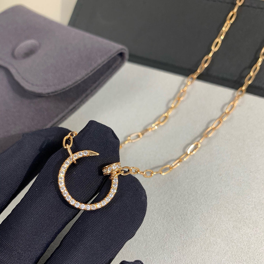 [NOBLE AURA] JUSTE NECKLACE FULL DIAMONDS