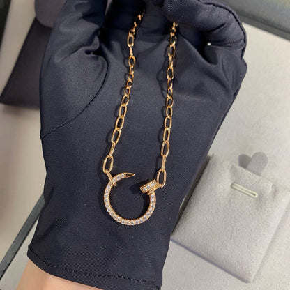 [NOBLE AURA] JUSTE NECKLACE FULL DIAMONDS