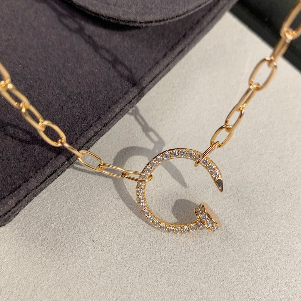 [NOBLE AURA] JUSTE NECKLACE FULL DIAMONDS