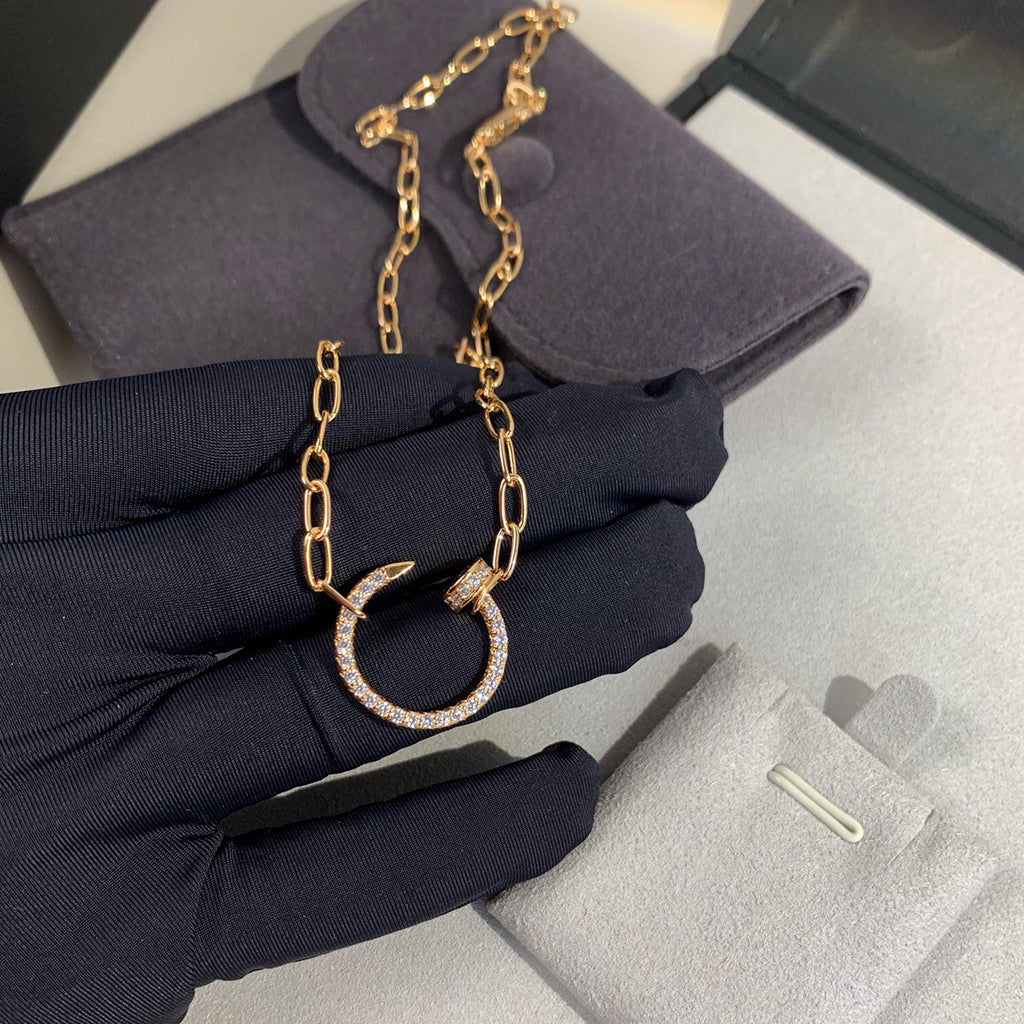 [NOBLE AURA] JUSTE NECKLACE FULL DIAMONDS