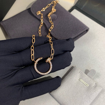 [NOBLE AURA] JUSTE NECKLACE FULL DIAMONDS