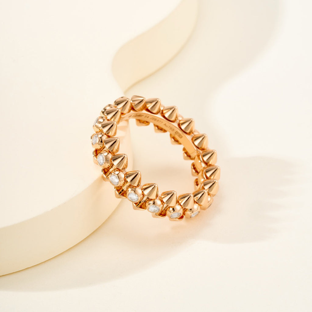 [NOBLE AURA] CLASH 6.8MM DIAMOND MEDIUM RING