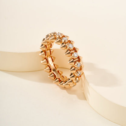 [NOBLE AURA] CLASH 6.8MM DIAMOND MEDIUM RING