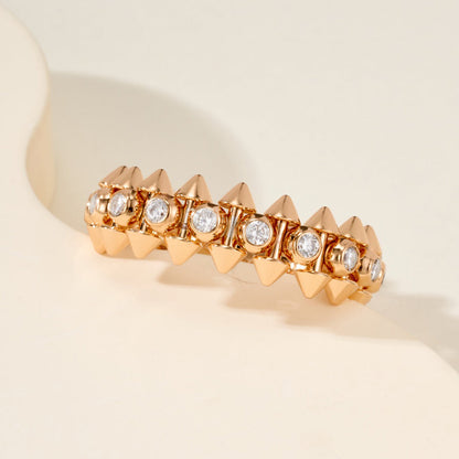 [NOBLE AURA] CLASH 6.8MM DIAMOND MEDIUM RING