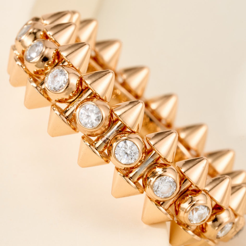 [NOBLE AURA] CLASH 6.8MM DIAMOND MEDIUM RING