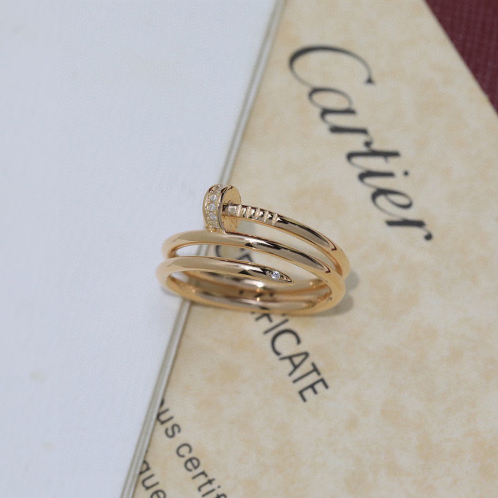 [NOBLE AURA] JUSTE RING 4.8MM HALF DIAMOND
