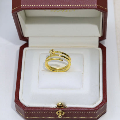[NOBLE AURA] JUSTE RING 4.8MM HALF DIAMOND