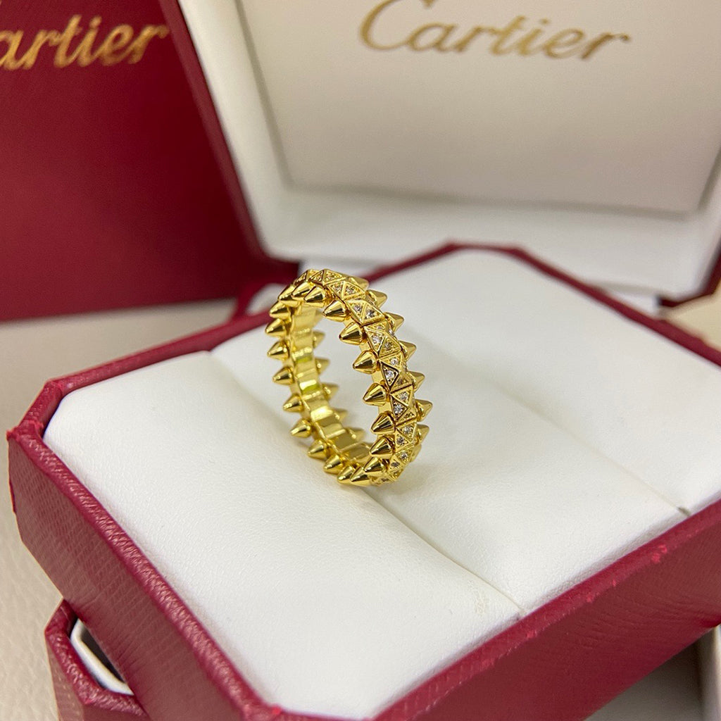[NOBLE AURA] CLASH 6.4MM SMALL FULL DIAMOND RING