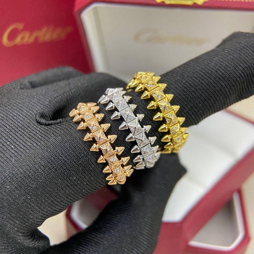 [NOBLE AURA] CLASH 6.4MM SMALL FULL DIAMOND RING