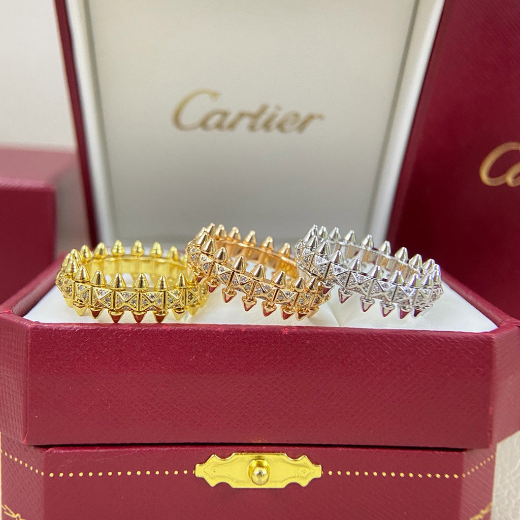 [NOBLE AURA] CLASH 6.4MM SMALL FULL DIAMOND RING