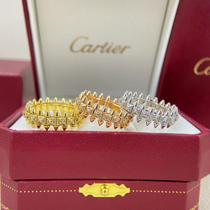 [NOBLE AURA] CLASH 6.4MM SMALL FULL DIAMOND RING