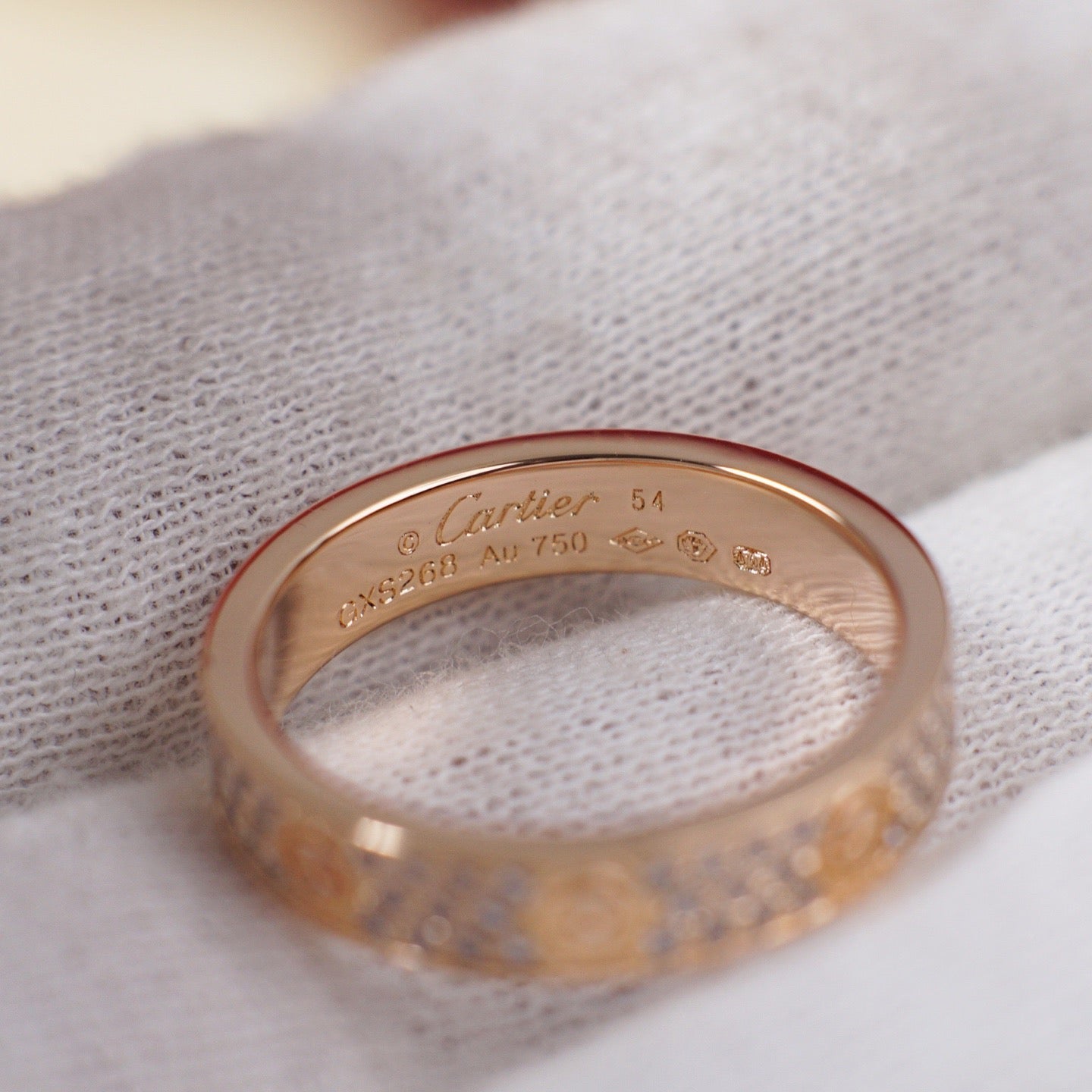 [NOBLE AURA]LOVE RING 4.0MM DIAMOND PAVED