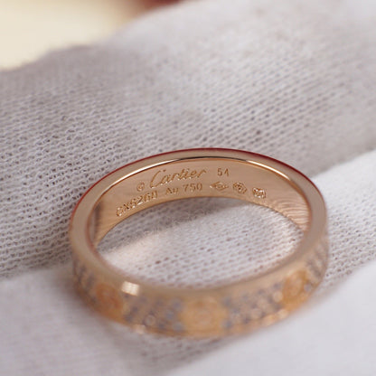 [NOBLE AURA]LOVE RING 4.0MM DIAMOND PAVED