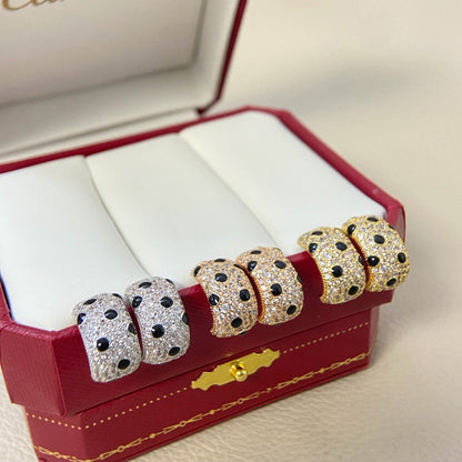 [NOBLE AURA] PANTHERE MINI FULL DIAMOND EARRINGS