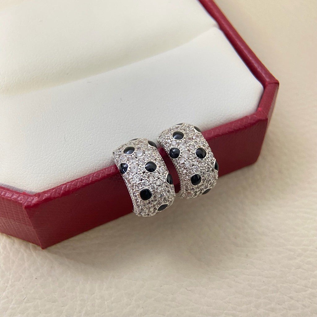 [NOBLE AURA] PANTHERE MINI FULL DIAMOND EARRINGS