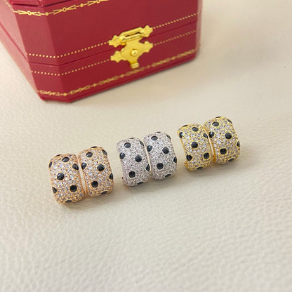 [NOBLE AURA] PANTHERE MINI FULL DIAMOND EARRINGS
