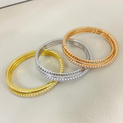 [NOBLE AURA] ETINCELLE HALF-PAVED DIAMOND BRACELET