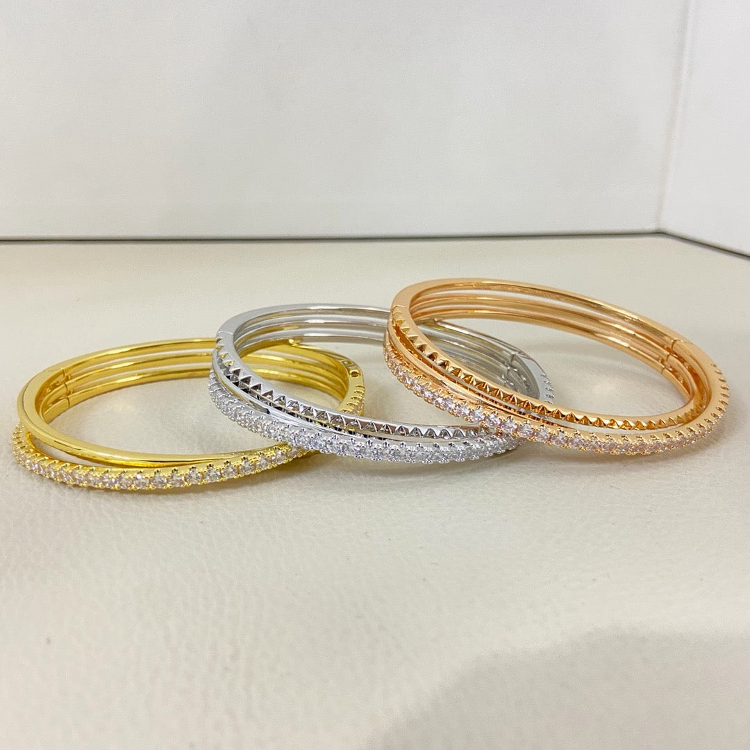 [NOBLE AURA] ETINCELLE HALF-PAVED DIAMOND BRACELET
