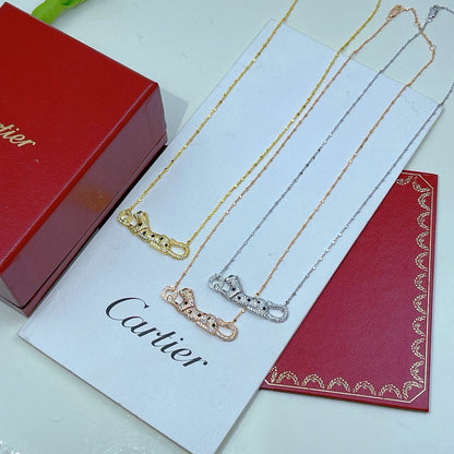 [NOBLE AURA] PANTHERE PAVED DIAMOND NECKLACE