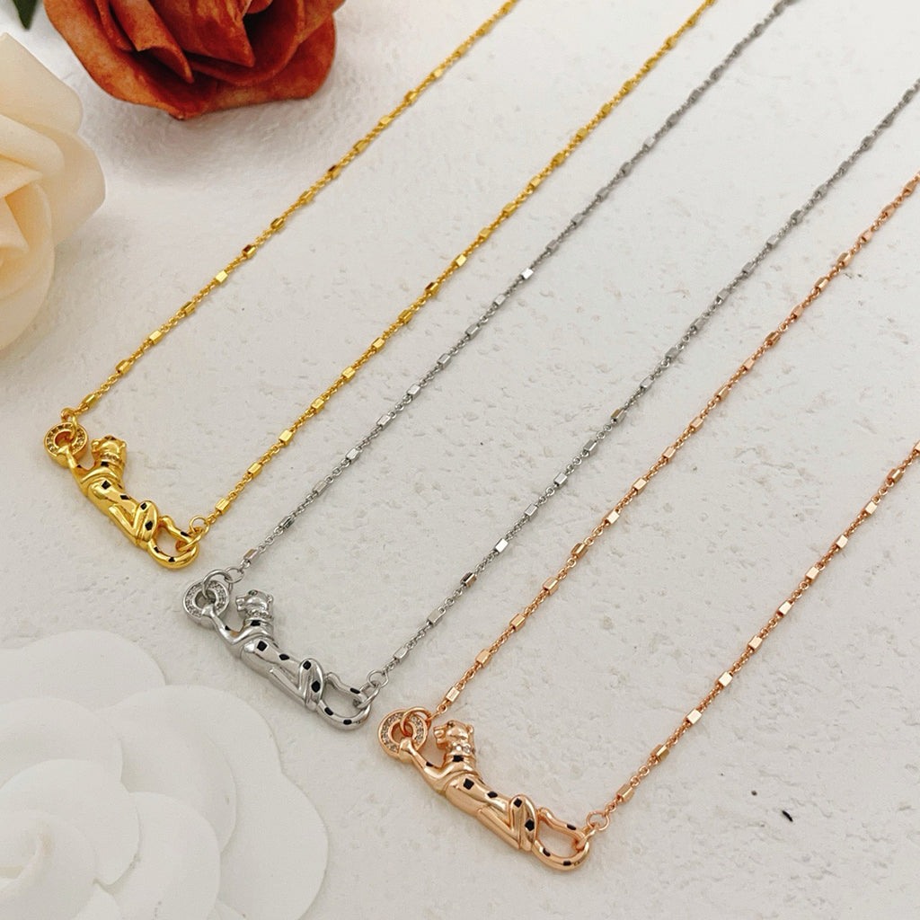 [NOBLE AURA] PANTHERE FULL DIAMOND NECKLACE