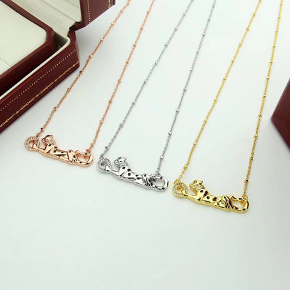[NOBLE AURA] PANTHERE FULL DIAMOND NECKLACE