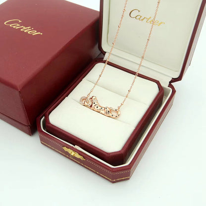 [NOBLE AURA] PANTHERE FULL DIAMOND NECKLACE