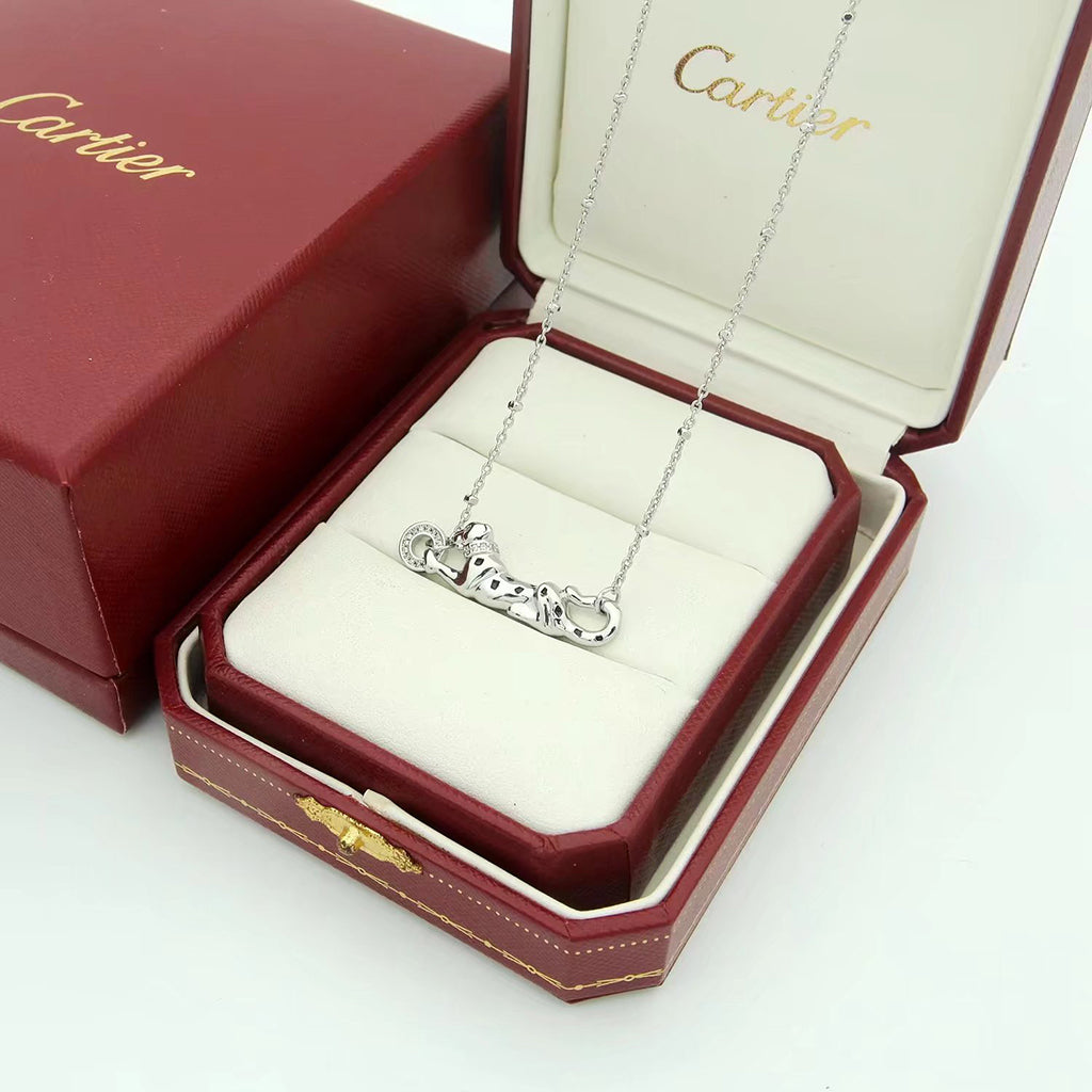 [NOBLE AURA] PANTHERE FULL DIAMOND NECKLACE