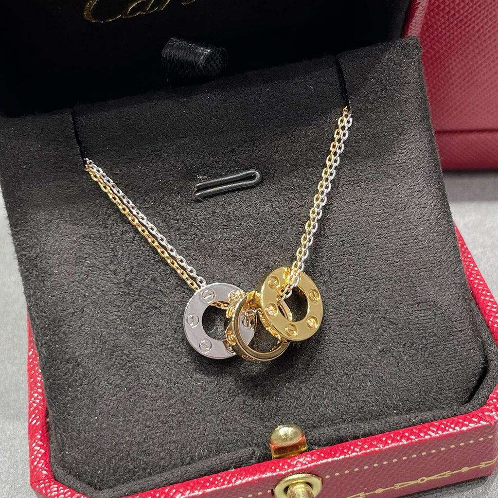[NOBLE AURA] LOVE 6 DIAMOND PENDANT NECKLACE
