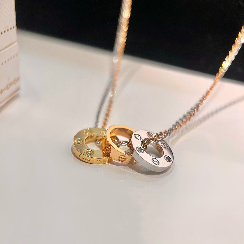 [NOBLE AURA] LOVE 6 DIAMOND PENDANT NECKLACE