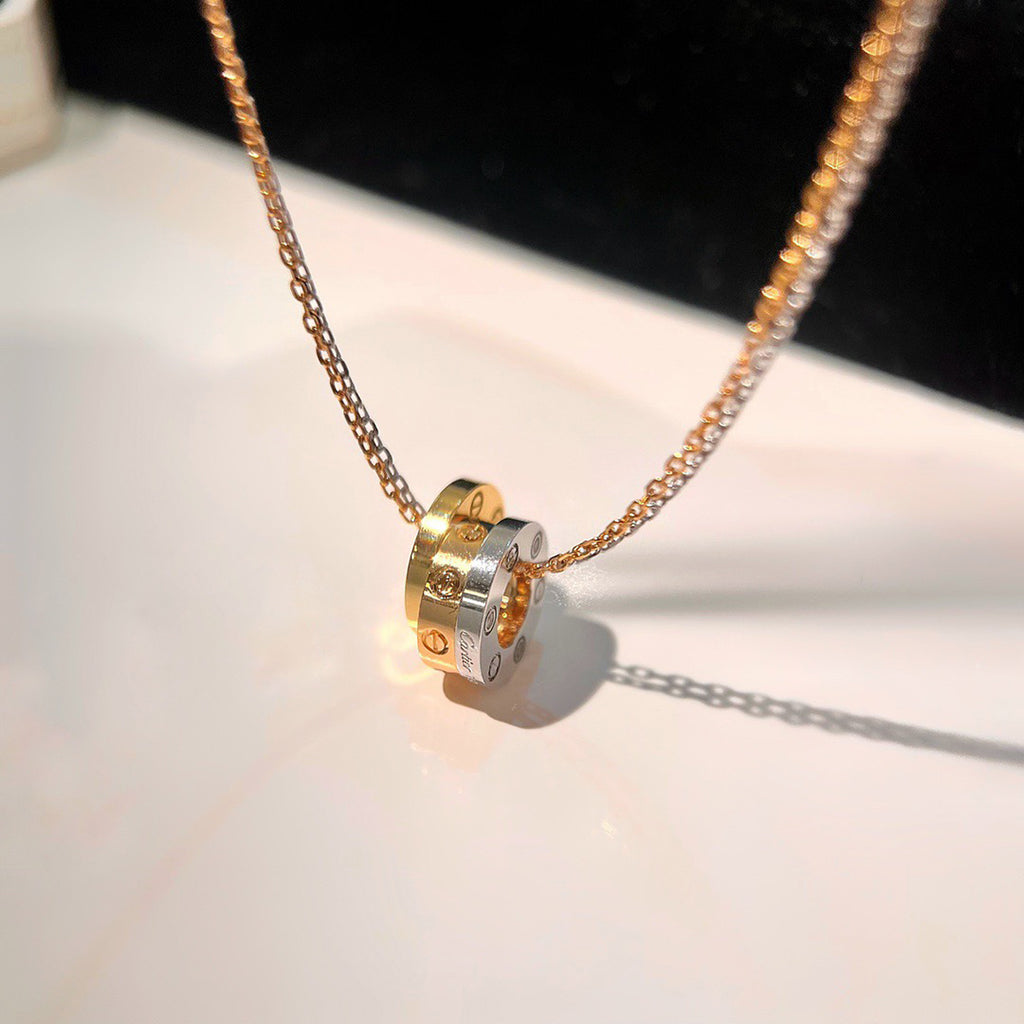 [NOBLE AURA] LOVE 6 DIAMOND PENDANT NECKLACE