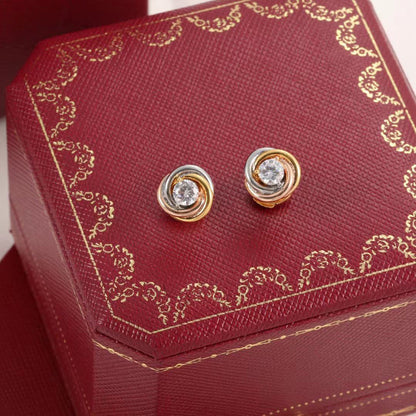 [NOBLE AURA] TRINITY STUD DIAMOND EARRINGS