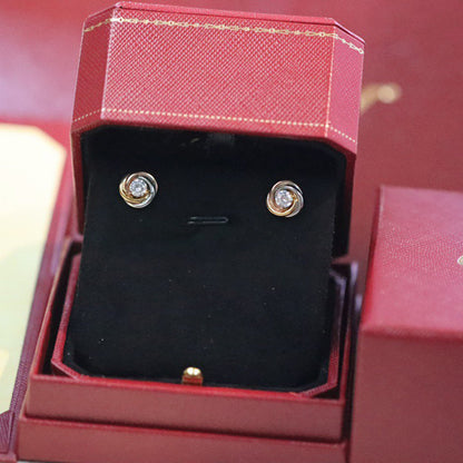 [NOBLE AURA] TRINITY STUD DIAMOND EARRINGS