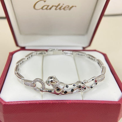 [NOBLE AURA] PANTHERE HALF DIAMOND ON CHAIN BRACELET