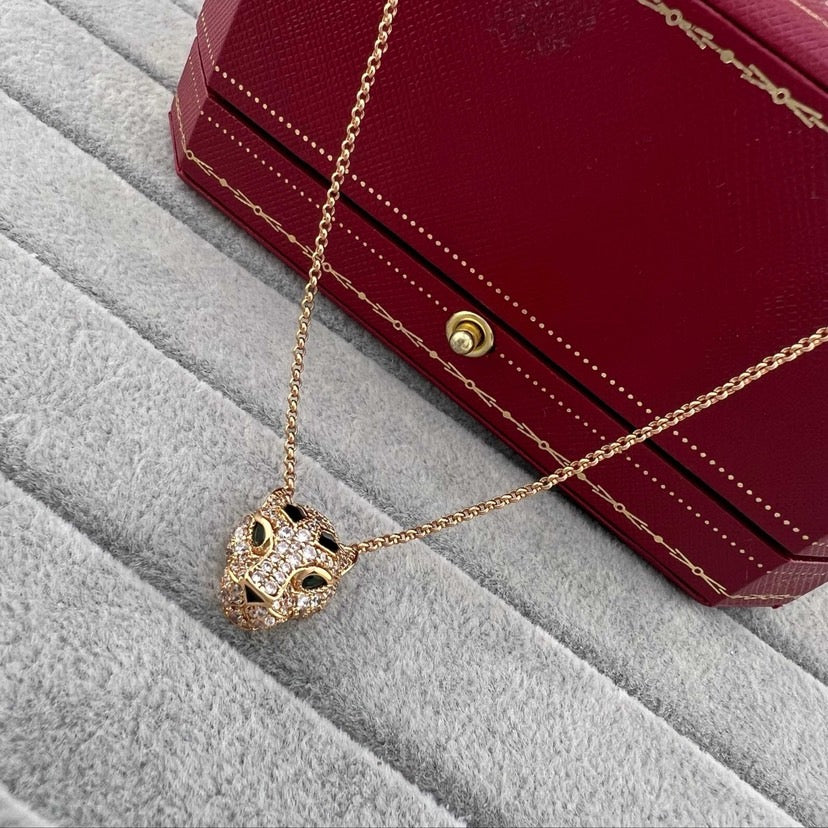 [NOBLE AURA] PANTHERE FULL DIAMOND NECKLACE