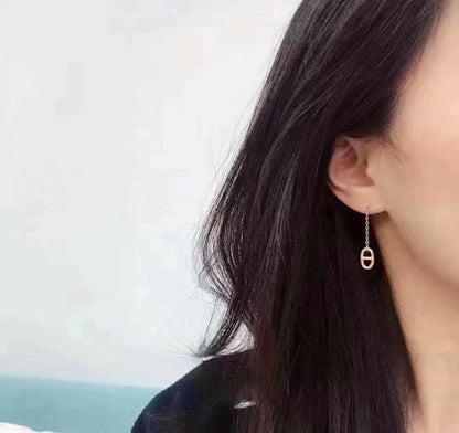 [NOBLE AURA]CHAINE TASSEL EARRINGS