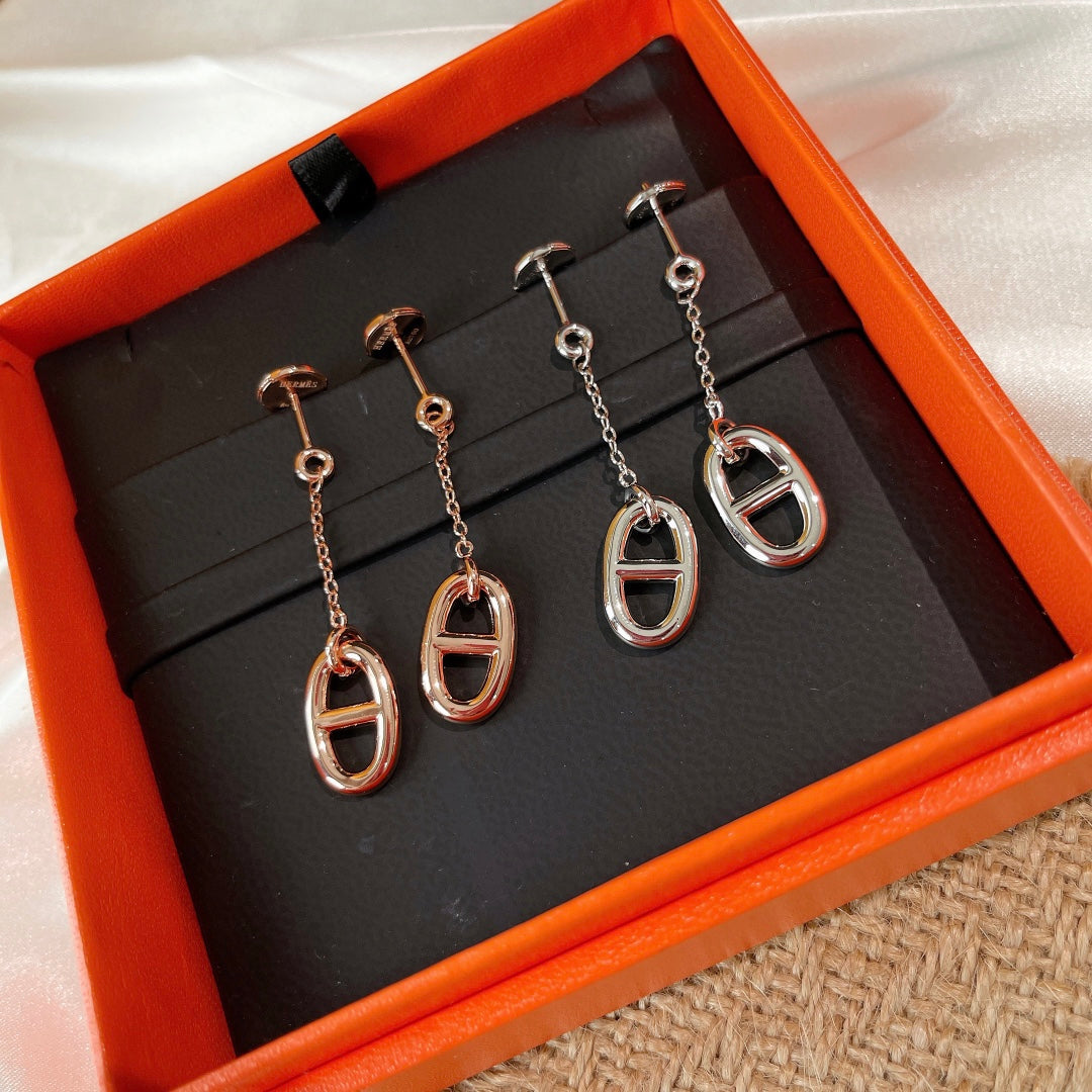 [NOBLE AURA]CHAINE TASSEL EARRINGS