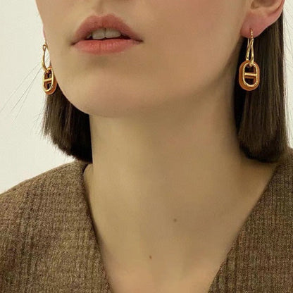 [NOBLE AURA]HM O'MAILLON GOLD EARRINGS