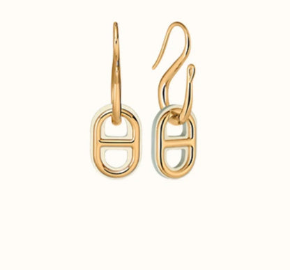 [NOBLE AURA]HM O'MAILLON GOLD EARRINGS