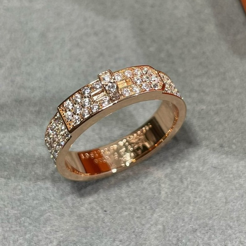 [NOBLE AURA]KELLY PINK GOLD DIAMOND RING