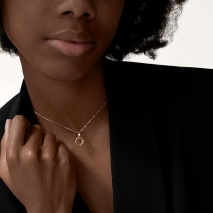[NOBLE AURA] TRINITY  NECKLACE 1 DIAMOND