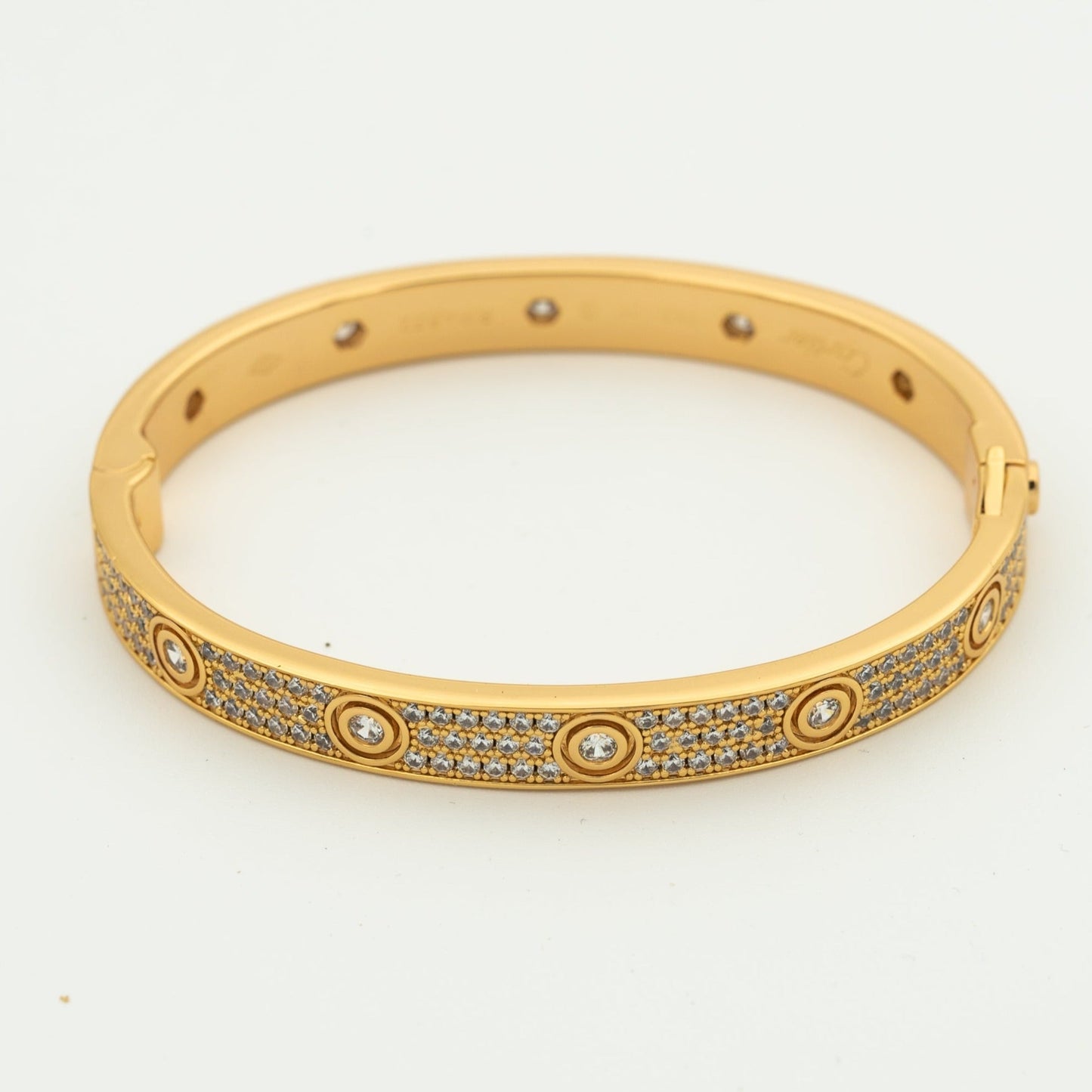 [NOBLE AURA]LOVE BRACELET 6.1MM DIAMOND-PAVED 10 BIG DIAMONDS