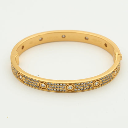 [NOBLE AURA]LOVE BRACELET 6.1MM DIAMOND-PAVED 10 BIG DIAMONDS