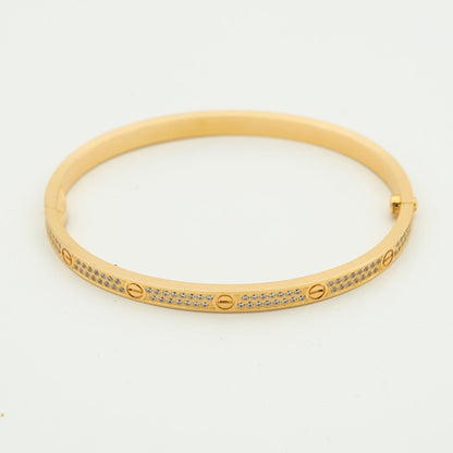 [NOBLE AURA]LOVE BRACELET 3.65MM DIAMOND-PAVED