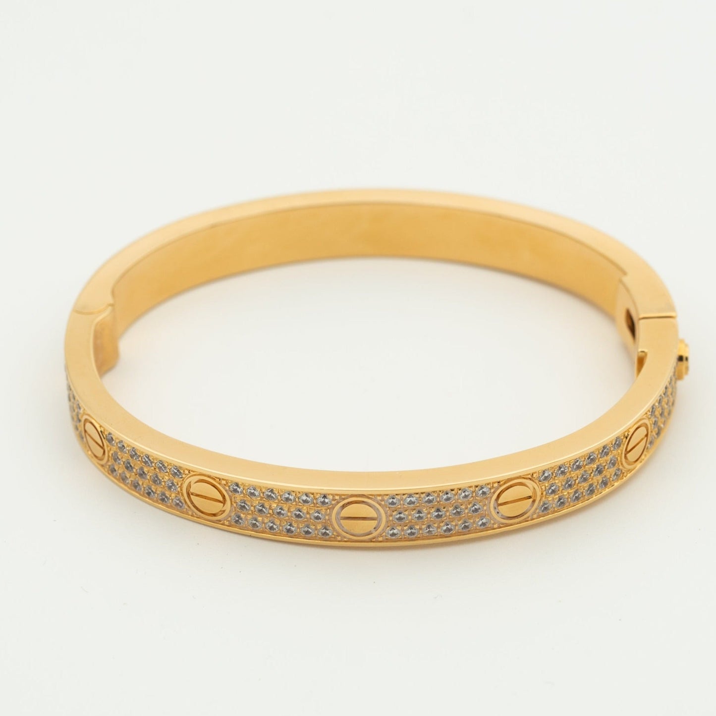 [NOBLE AURA]LOVE BRACELET 6.1MM DIAMOND-PAVED