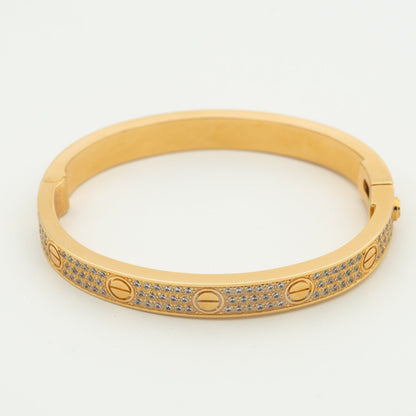 [NOBLE AURA]LOVE BRACELET 6.1MM DIAMOND-PAVED