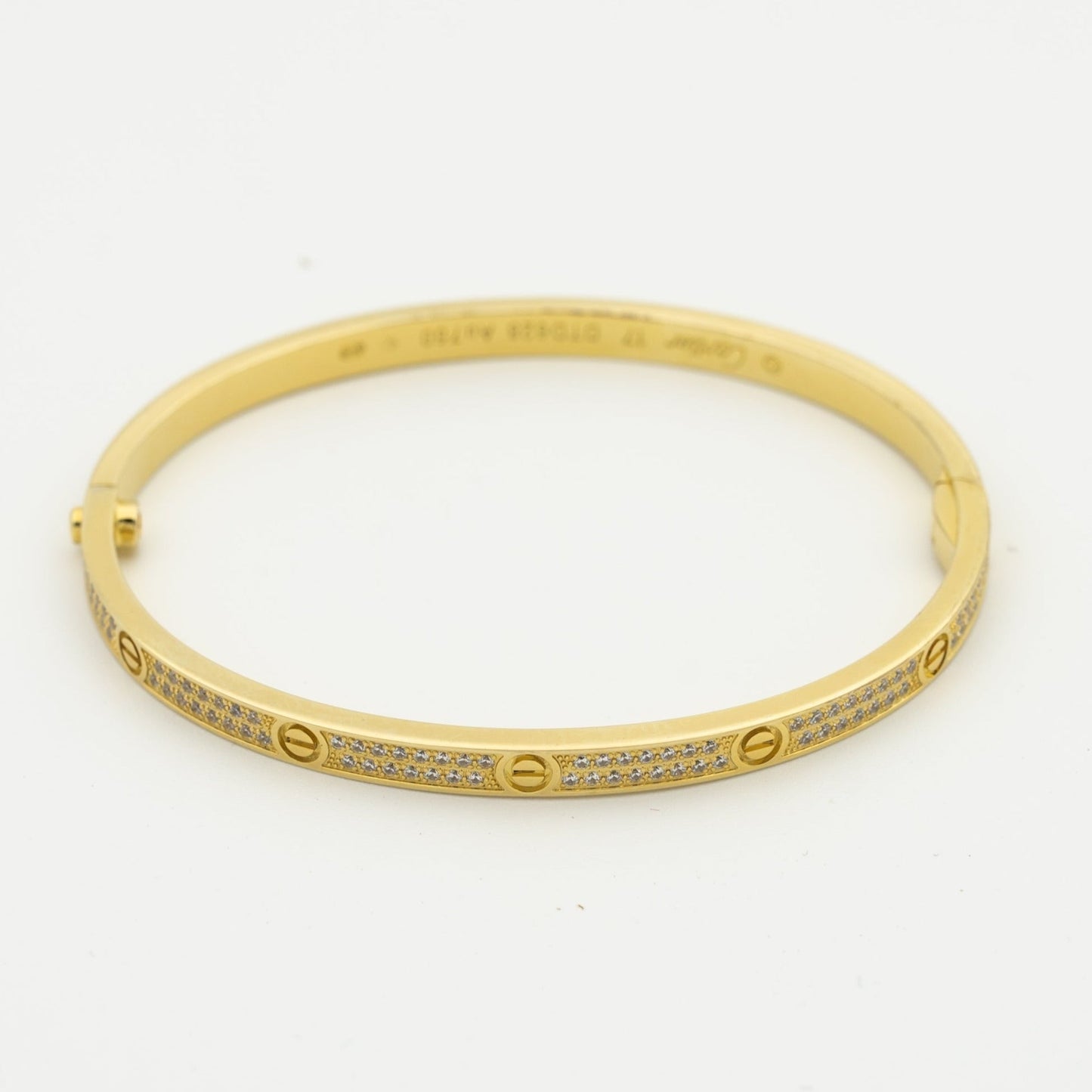 [NOBLE AURA]LOVE BRACELET 3.65MM DIAMOND-PAVED