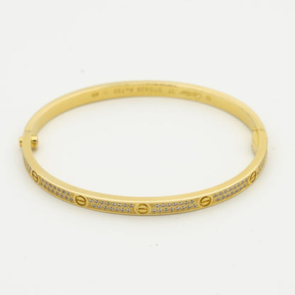 [NOBLE AURA]LOVE BRACELET 3.65MM DIAMOND-PAVED