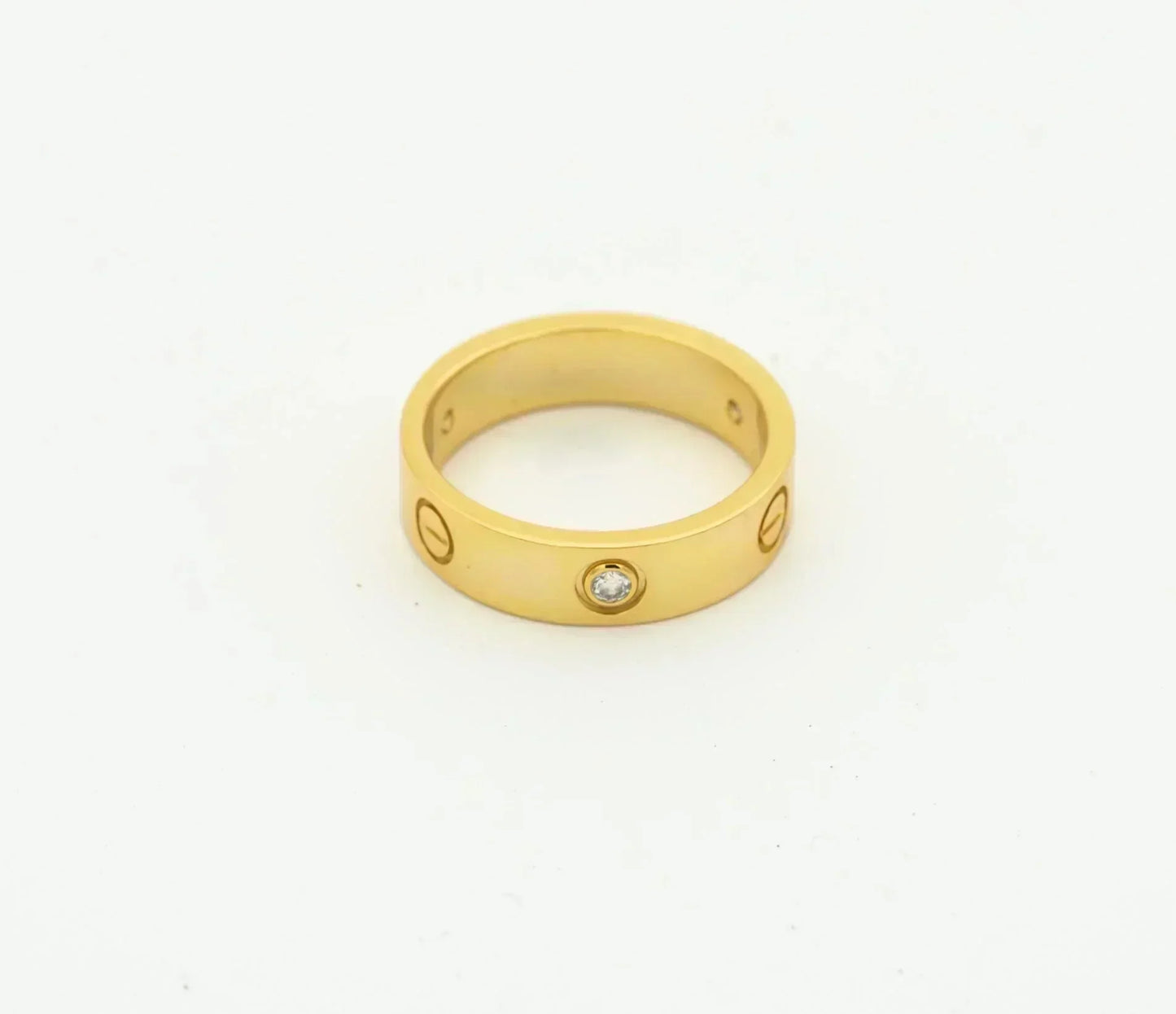 [NOBLE AURA]LOVE RING 4MM 1 DIAMOND GOLD